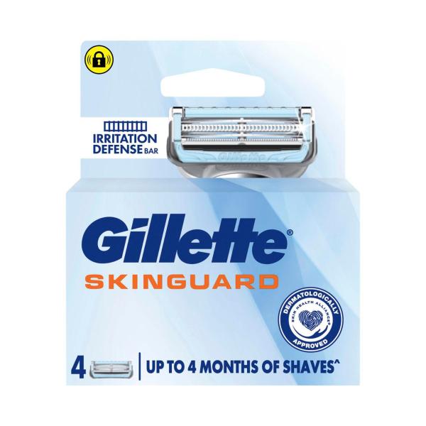 GILLETTE SKINGUARD RAZOR BLADES 4PK