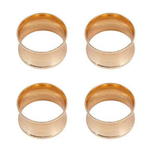 4 Pack Gold Look Napkin Rings - Anko