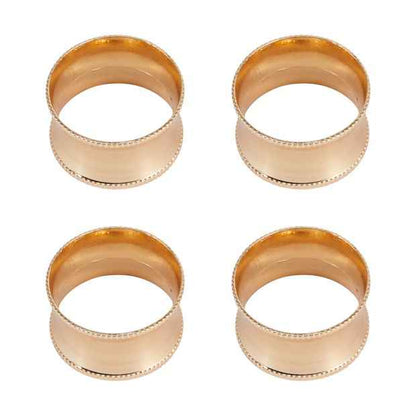 4 Pack Gold Look Napkin Rings - Anko