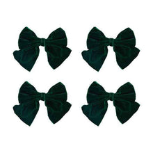 4 Pack Green Bow Napkin Rings - Anko