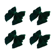 4 Pack Green Bow Napkin Rings - Anko
