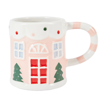 Pink Gingerbread House Mug