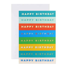 Connections from Hallmark Birthday Card - Stripes