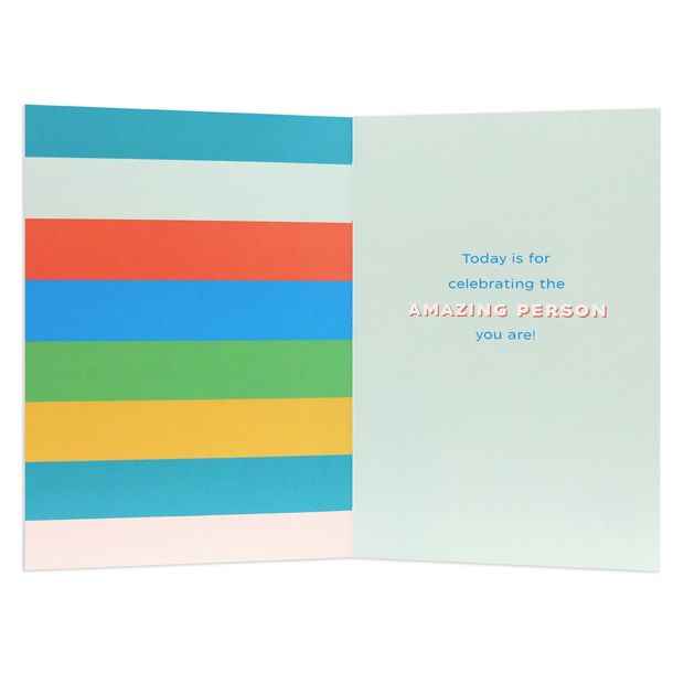 Connections from Hallmark Birthday Card - Stripes