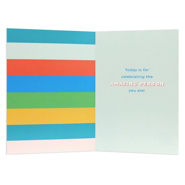 Connections from Hallmark Birthday Card - Stripes