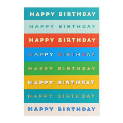 Connections from Hallmark Birthday Card - Stripes