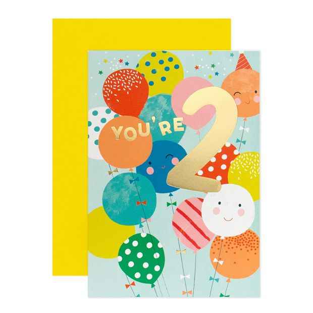 Connections from Hallmark 2nd Birthday Card - Balloons