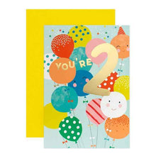 Connections from Hallmark 2nd Birthday Card - Balloons