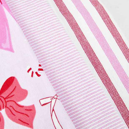 3 Pack Pink Bow Tea Towels - Anko
