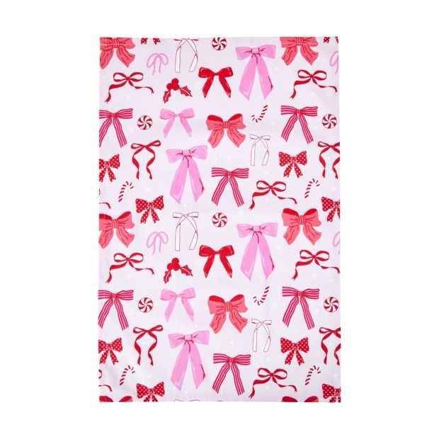 3 Pack Pink Bow Tea Towels - Anko