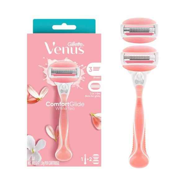 Venus Comfortglide White Tea Women's Razor +2 Blade