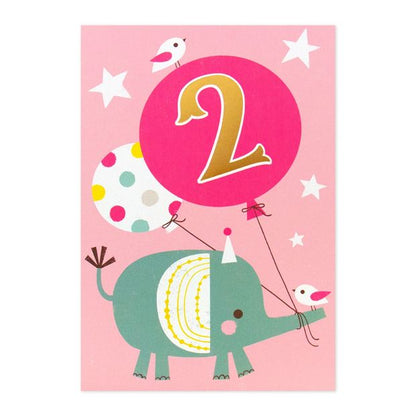 Connections from Hallmark 2nd Birthday Card - Elephant