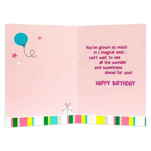 Connections from Hallmark 1st Birthday Card - Unicorn