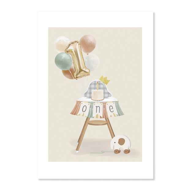 Connections from Hallmark 1st Birthday Card - High Chair
