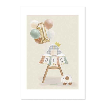 Connections from Hallmark 1st Birthday Card - High Chair