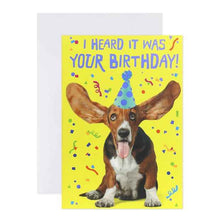Birthday Card - Dog with Party Hat