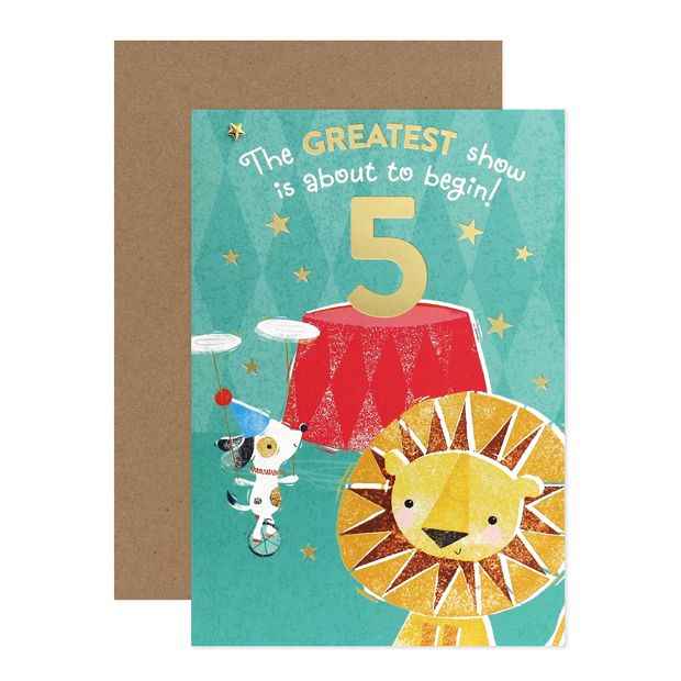 Connections from Hallmark 5th Birthday Card - Circus