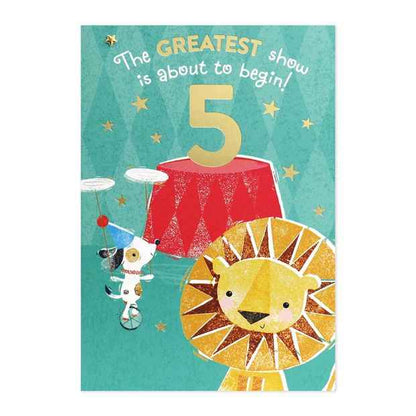 Connections from Hallmark 5th Birthday Card - Circus