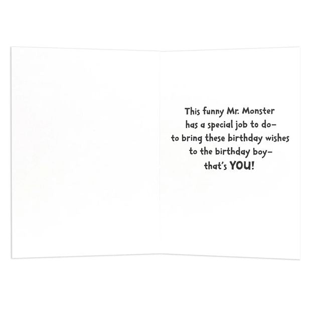 Connections from Hallmark 3rd Birthday Card - Monster