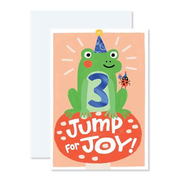 Connections from Hallmark 3rd Birthday Card - Frog