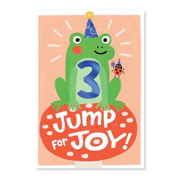 Connections from Hallmark 3rd Birthday Card - Frog