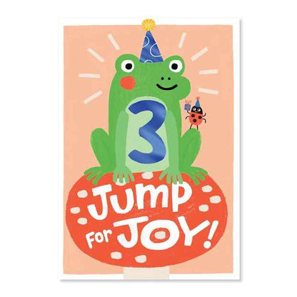 Connections from Hallmark 3rd Birthday Card - Frog