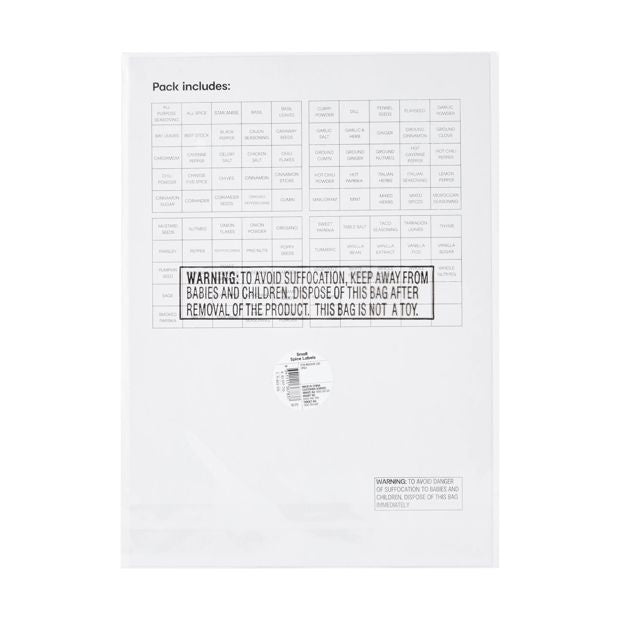Small Spice Labels - Anko