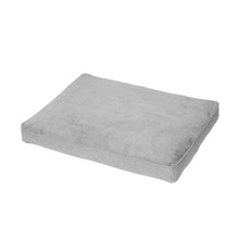 Pet Bed Rectangle Plush Top - Large, Grey