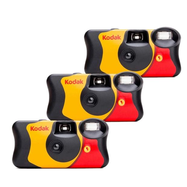 3 Pack Kodak Fun Saver Single Use Cameras