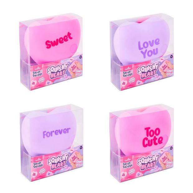 ToyMania Squish and Squiggle Squishy Heart - Assorted
