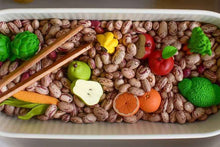 Tube of 8 Fruits & Vegetables Figurines Montessori Language Learning Figurines by Safari Ltd Toob Range 3yrs+