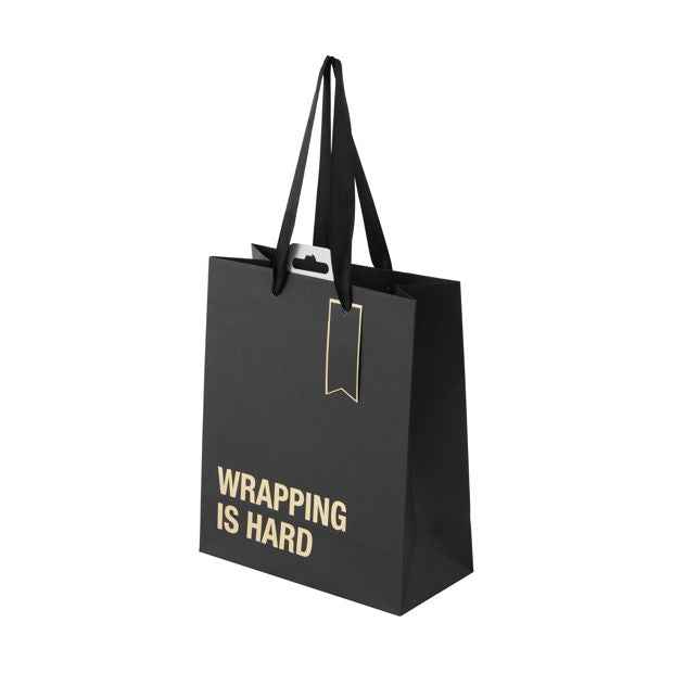 Wrapping is Hard Gift Bag, Medium - Anko