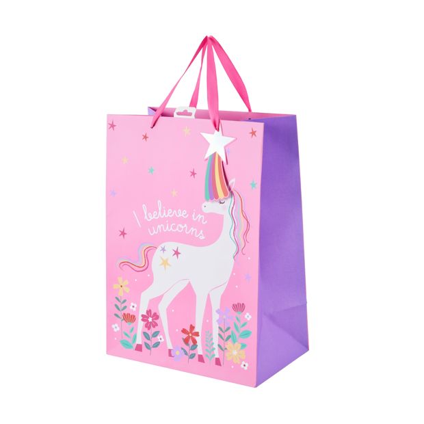Unicorn Gift Bag, Extra Large - Anko