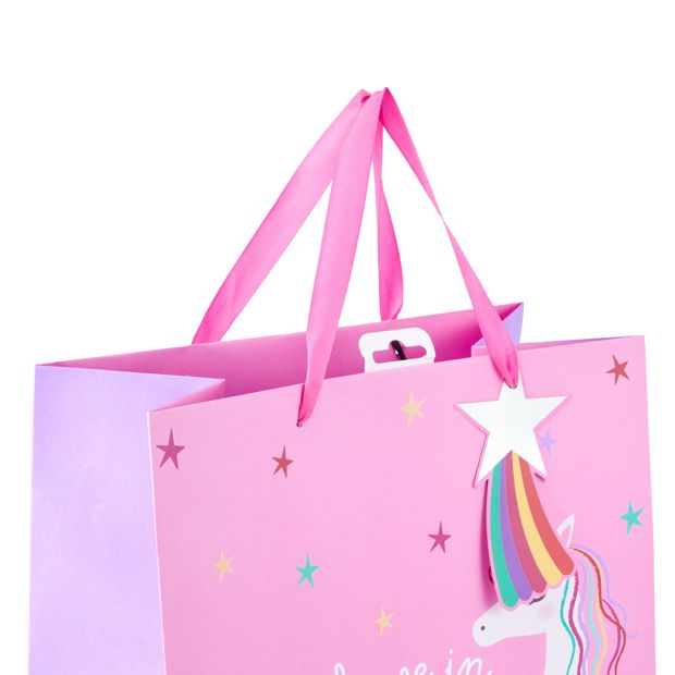 Unicorn Gift Bag, Extra Large - Anko
