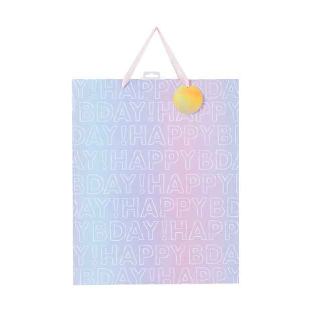 Jumbo Ombre Birthday Gift Bag with Tag