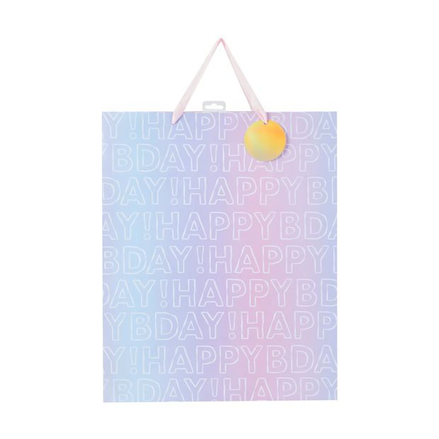 Ombre Happy Birthday Jumbo Gift Bag - Anko