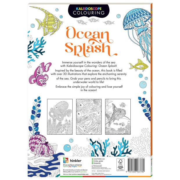 Kaleidoscope Colouring: Ocean Splash - Book