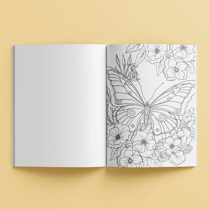Mindwaves Calming Colouring: Butterfly Garden - Book