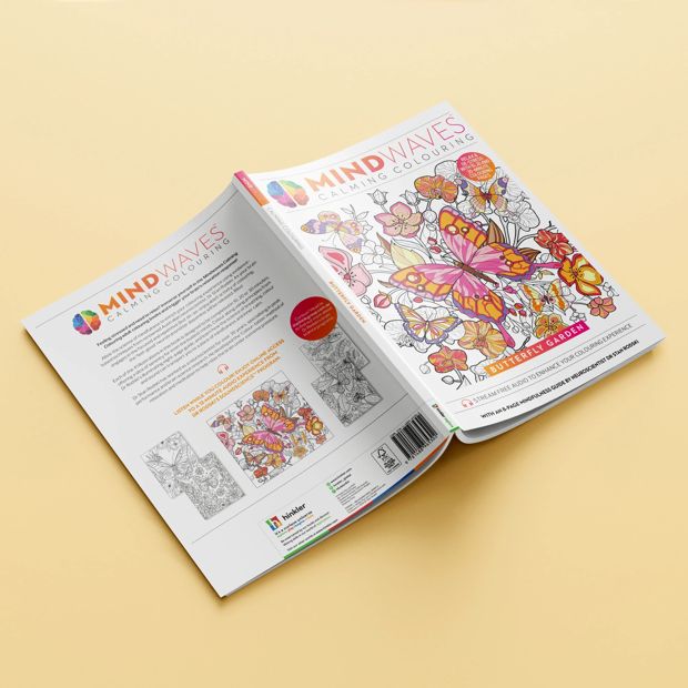 Mindwaves Calming Colouring: Butterfly Garden - Book