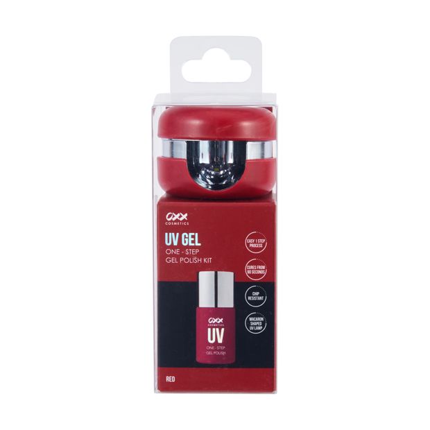 UV Gel One-Step Gel Polish Kit, Red - OXX Cosmetics