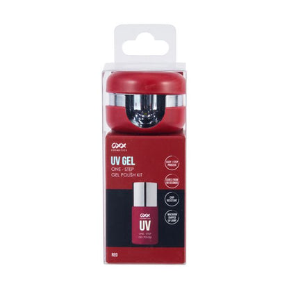 UV Gel One-Step Gel Polish Kit, Red - OXX Cosmetics