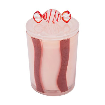 Christmas Red Glass Candy Candle - Anko
