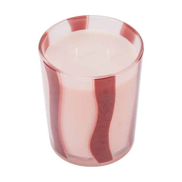 Christmas Red Glass Candy Candle - Anko