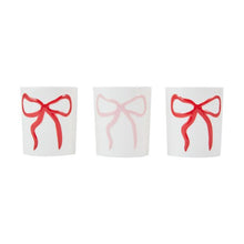 Christmas Bow Ceramic Candle Set - Anko