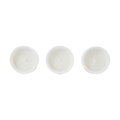Christmas Bow Ceramic Candle Set - Anko