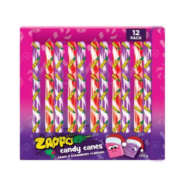 Zappo Candy Canes 12 Pack 170g