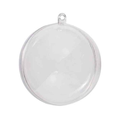 10 Pack Christmas Craft Fillable Baubles, Round - Anko