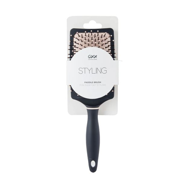 Styling Paddle Brush, Black and Pink - OXX Haircare