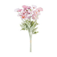 Artificial Pastel Poppies Bunch - Anko