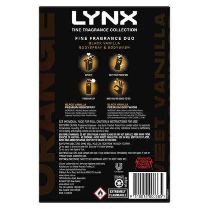 LYNX Fine Fragrance Duo Collection - Black Vanilla